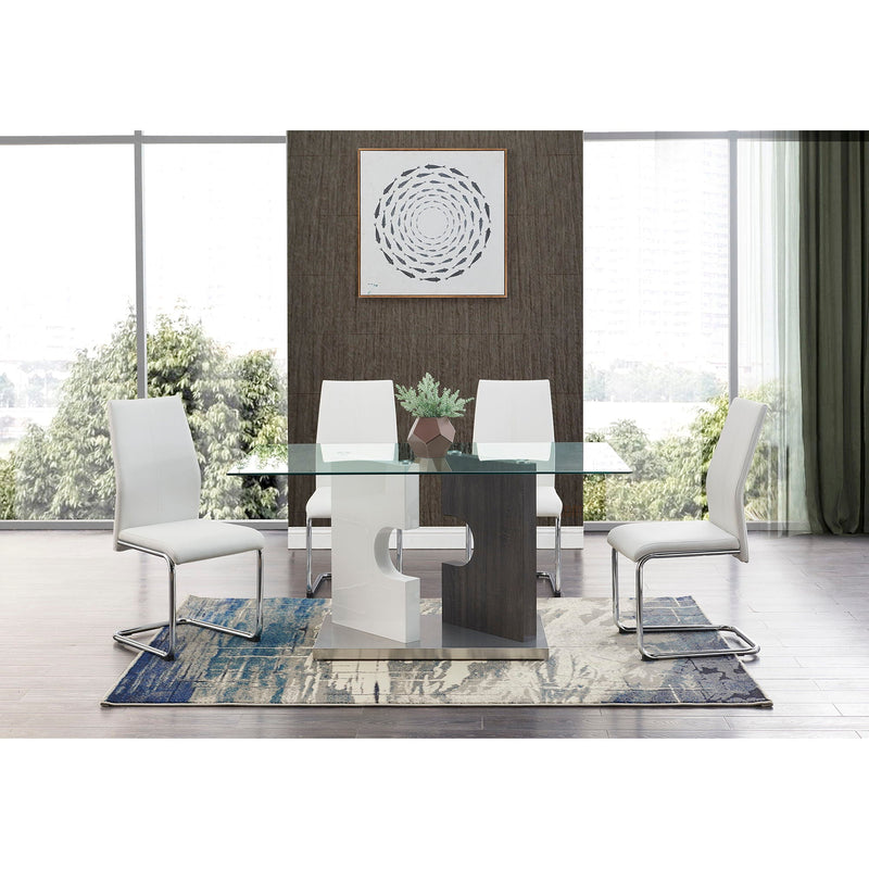 Iris - Dining Table - Gray by HouseOfZazla