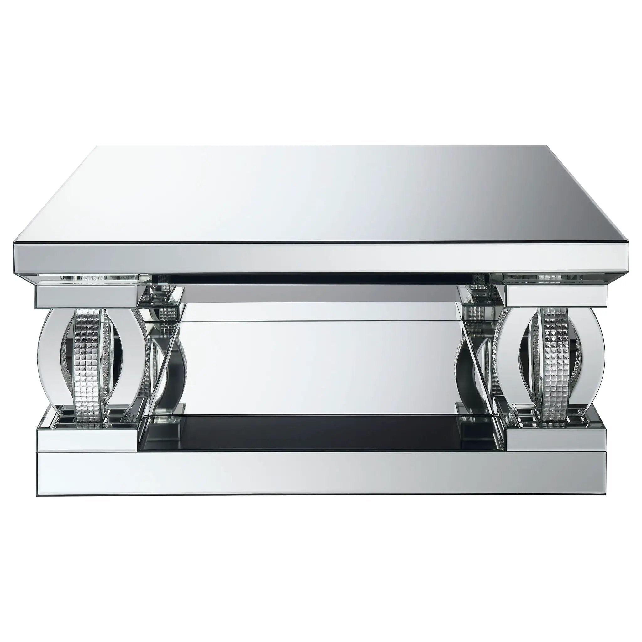 Shannon - Square Coffee Table - Silver by HouseOfZazla
