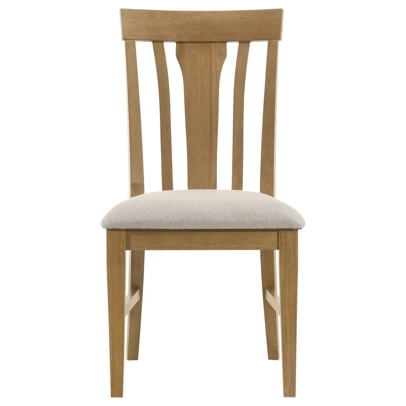 Hartville 5-piece Round Dining Table Set Natural Light Brown by Unique Piece Furniture