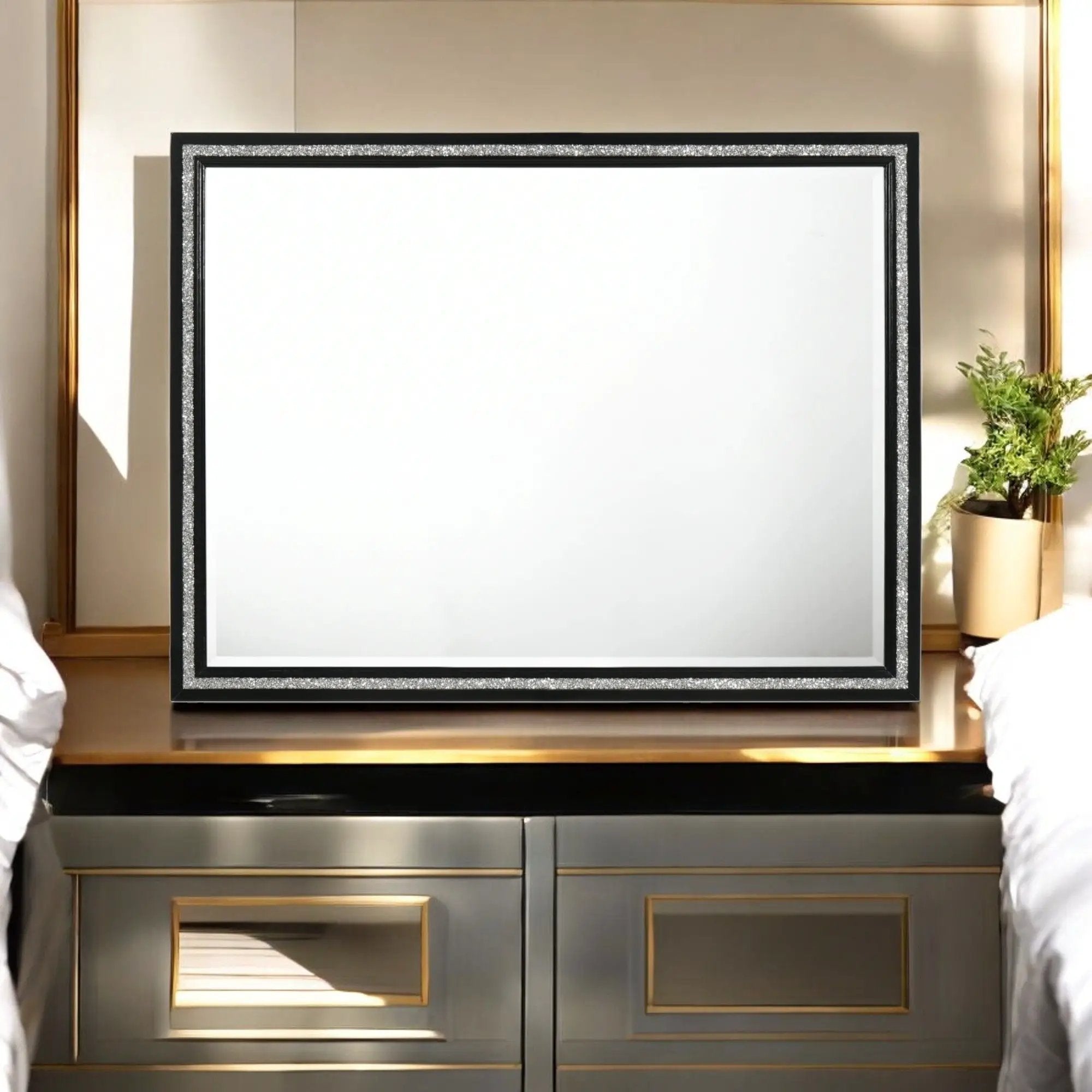 Haiden - Weathered Mirror - Black by Unique Piece Furniture