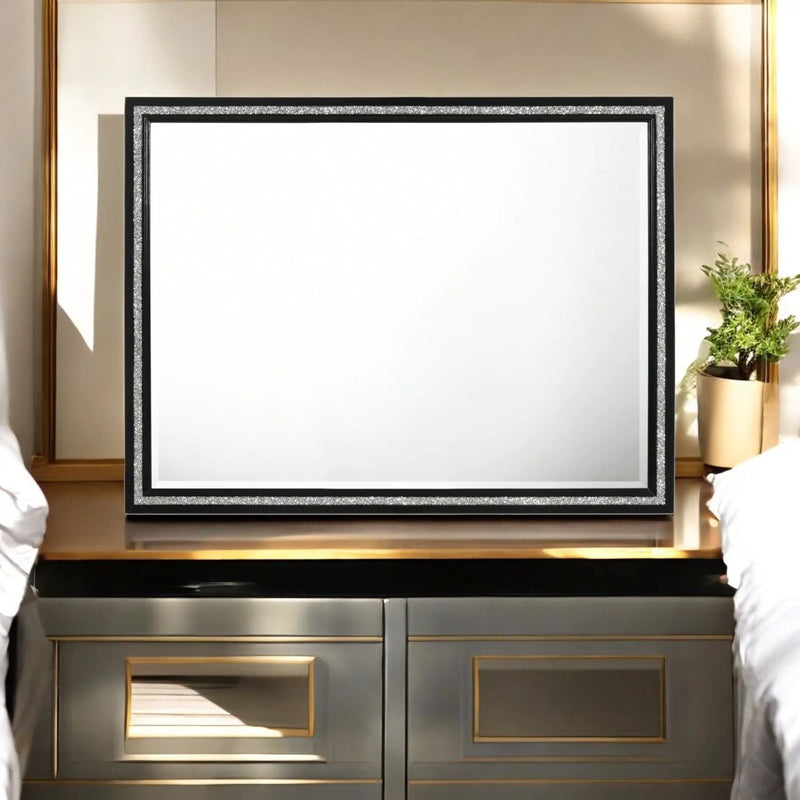 Haiden - Weathered Mirror - Black by Unique Piece Furniture