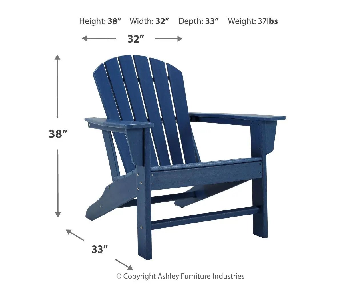 Sundown Treasure - Outdoor Adirondack Chair by Unique Piece Furniture