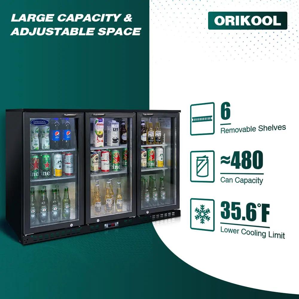 Beverage Refrigerators Glass Door Back Bar, Cooler, Commercial Beer Wine And Drink Fridge by HouseOfZazla