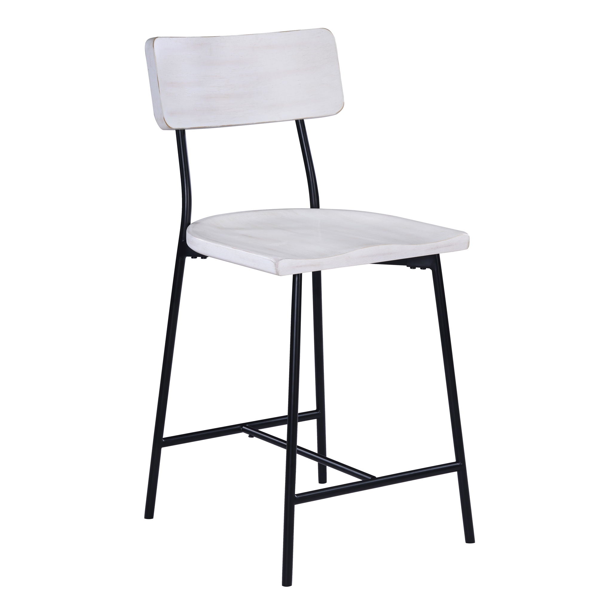 Badin - Counter Stool - White Washed by HouseOfZazla