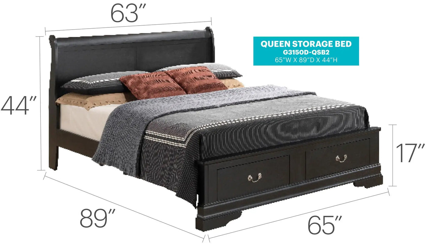 Upholstered Panel Sleigh Bed Design by HouseOfZazla