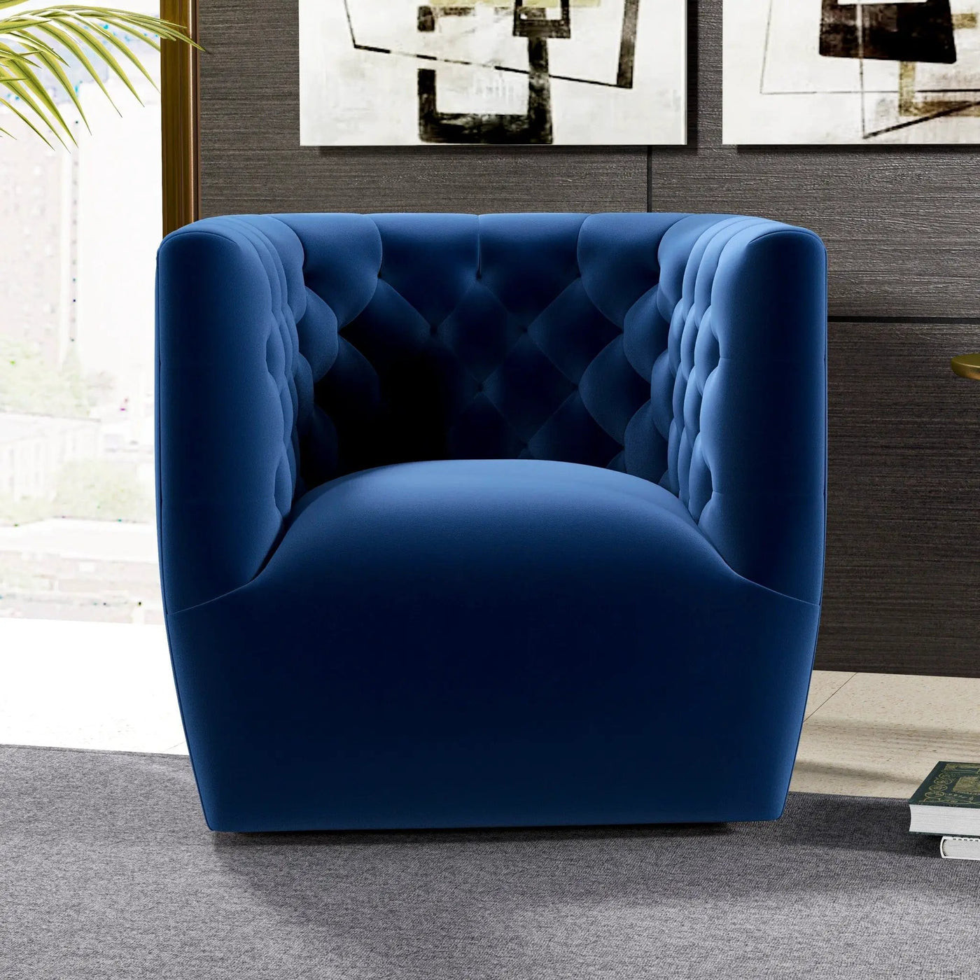 Delaney - Ergonomic Design Swivel Chair by HouseOfZazla