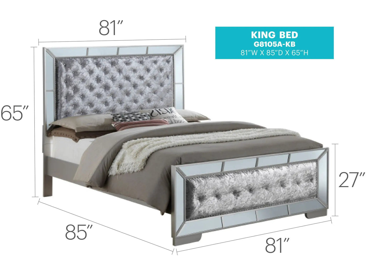 Stylish Contemporary Bed With Minimalist Design by HouseOfZazla