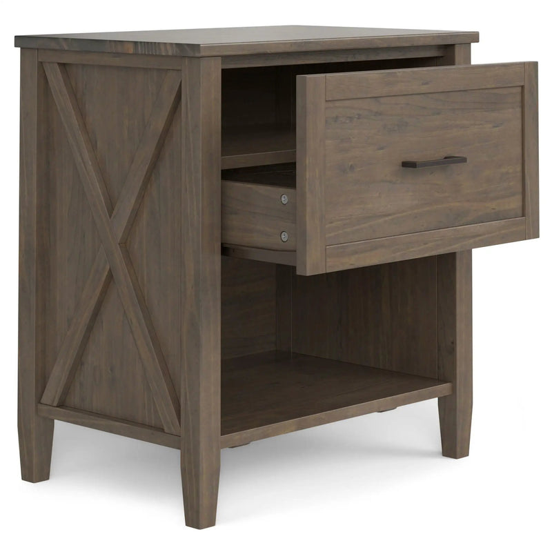 Ela - Bedside Table - Smoky Brown by HouseOfZazla