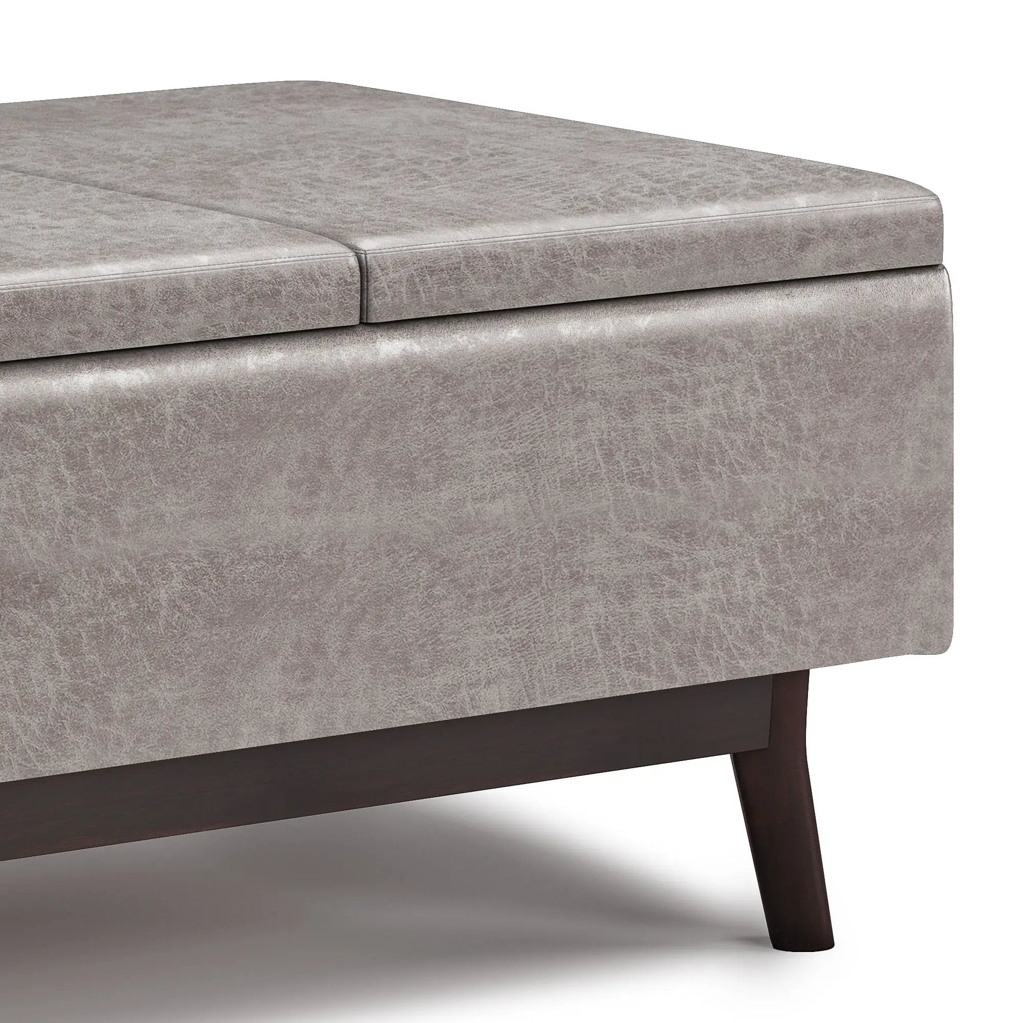 Owen - Tray Top Small Coffee Table Upholstered Storage Ottoman by Unique Piece Furniture