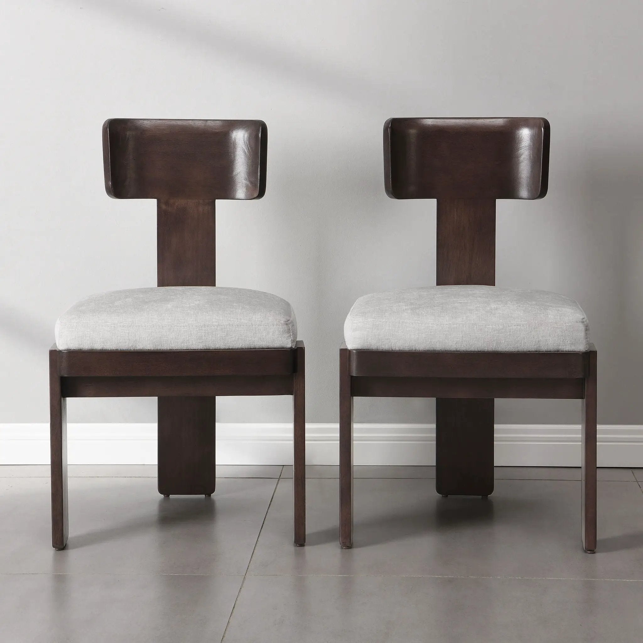 Upholstered Dining Fabric Side Chairs (Set of 2)