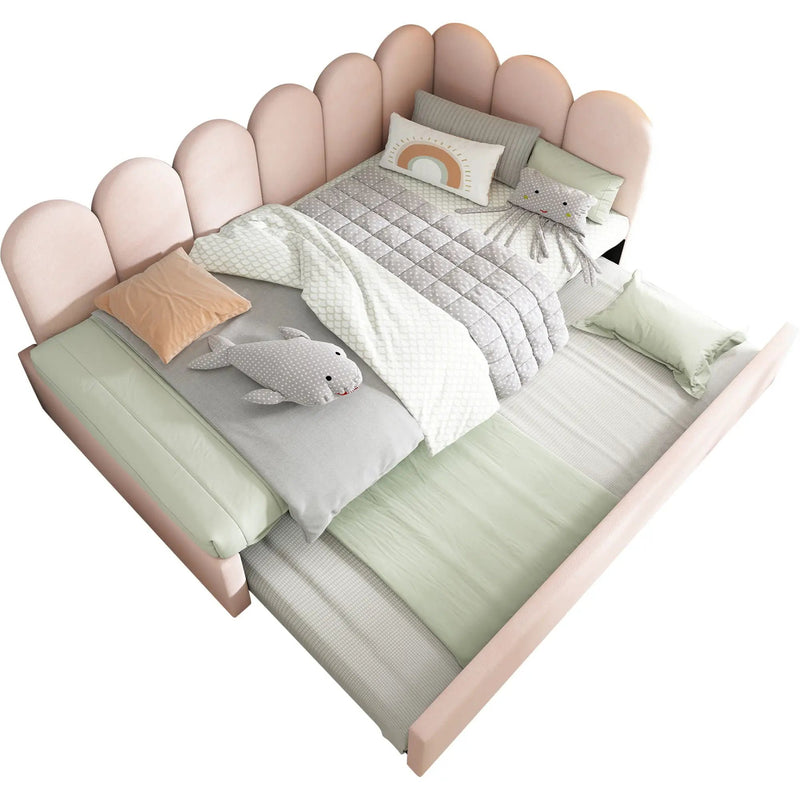 Upholstered Daybed With Metal Slatted Base by HouseOfZazla
