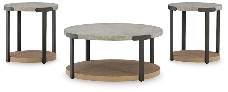 Darthurst - Occasional Table Set (Set of 3) - Light Brown by Unique Piece Furniture