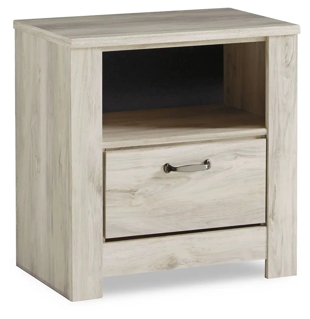 Bellaby - One Drawer Night Stand - Whitewash by Unique Piece Furniture