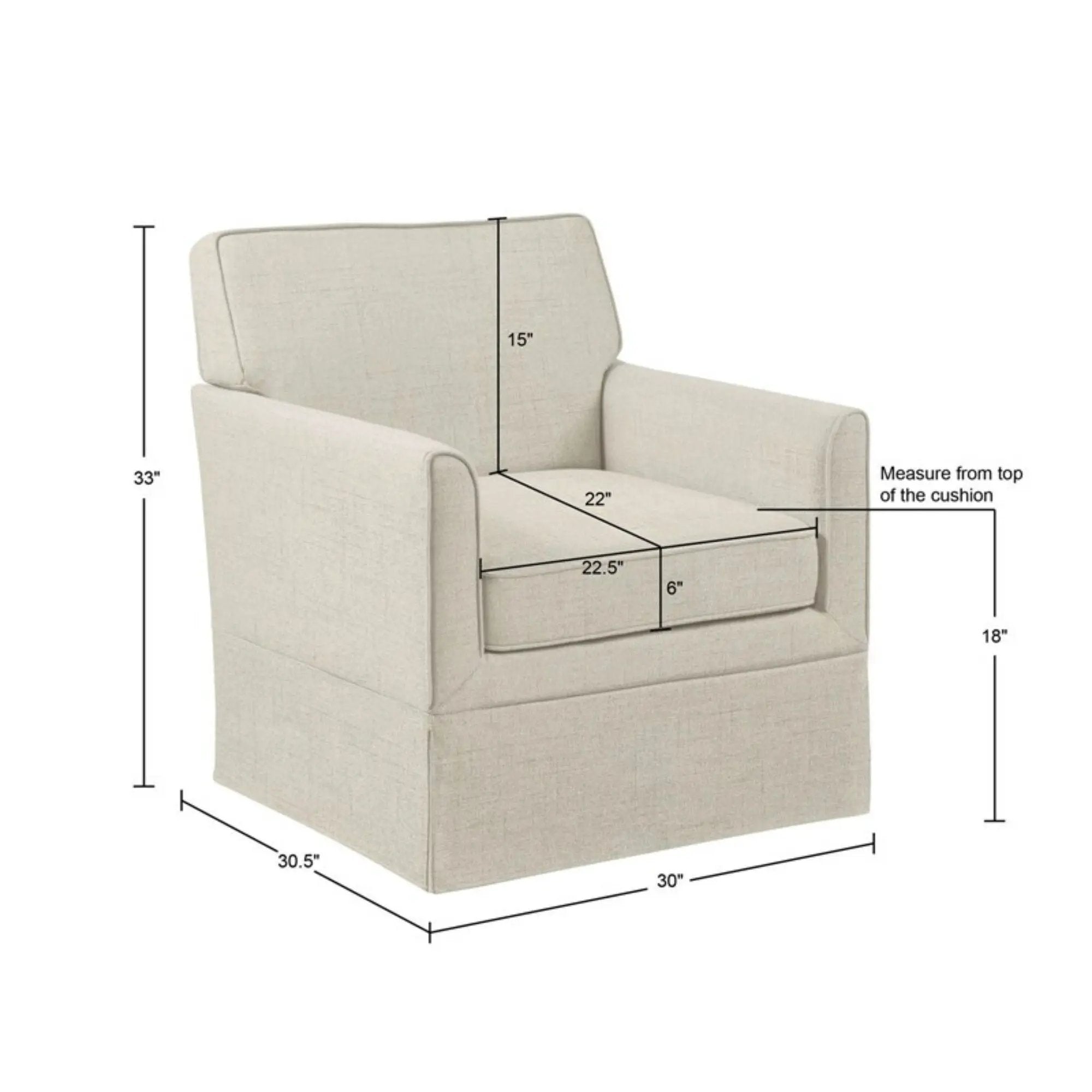 Timeless - Accent Armchair With Classic Track Arm Silhouette And Skirted Base by Unique Piece Furniture