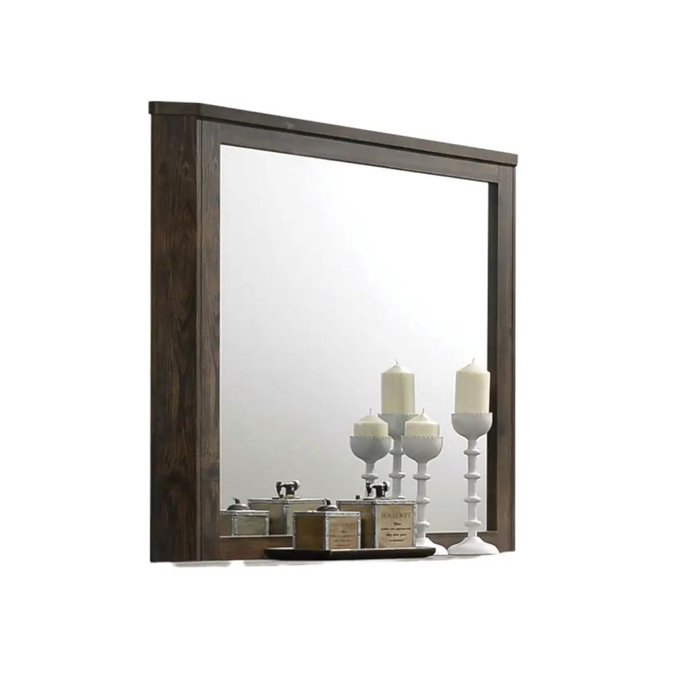 Elettra - Mirror - Rustic Walnut by Unique Piece Furniture