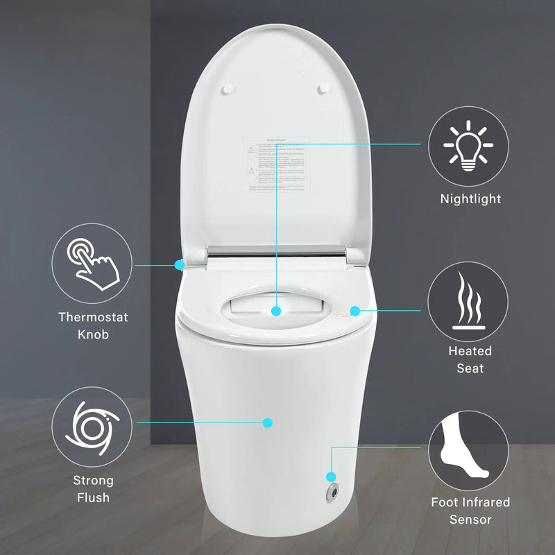 Smart Toilet with Built-in Heated Seat, photo 5 of 10