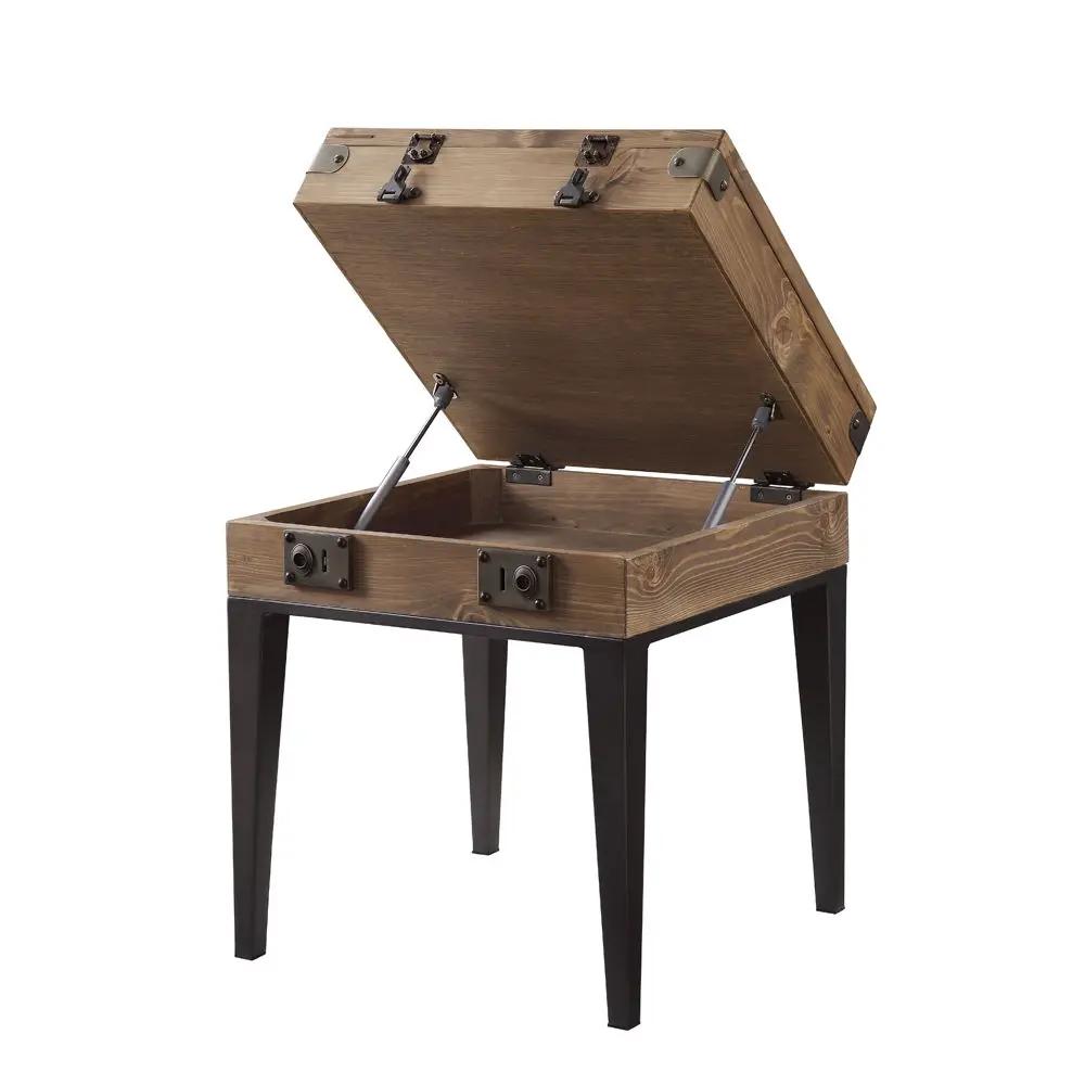 Kolin - Accent Table - Rustic Oak & Matte Gray by Unique Piece Furniture