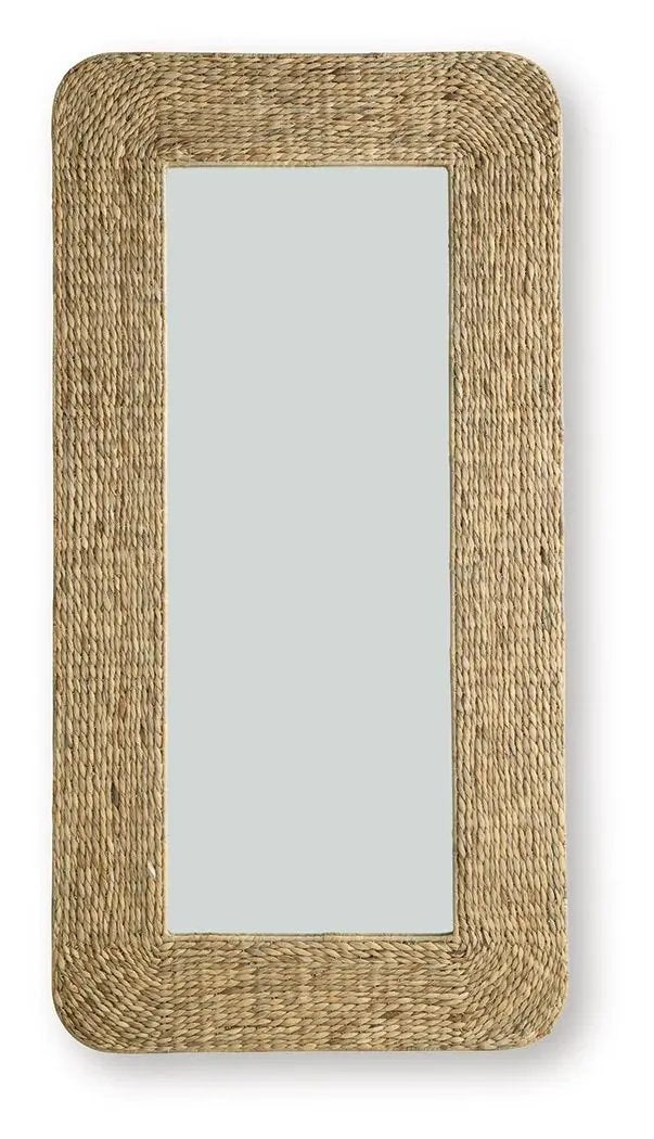 Norigan - Floor Mirror - Natural by Unique Piece Furniture