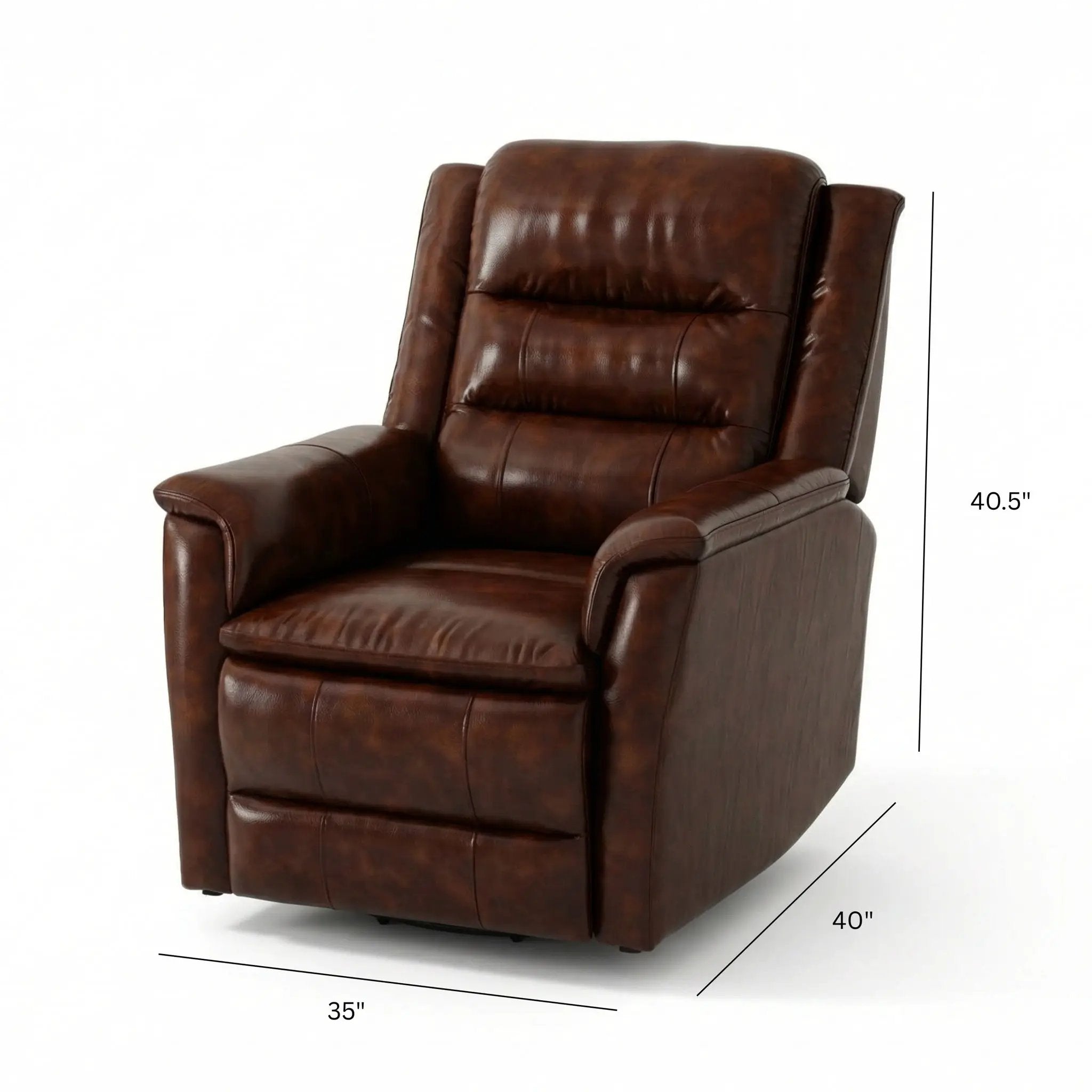 Swivel Recliner With Manual Adjustable Footrest by Unique Piece Furniture