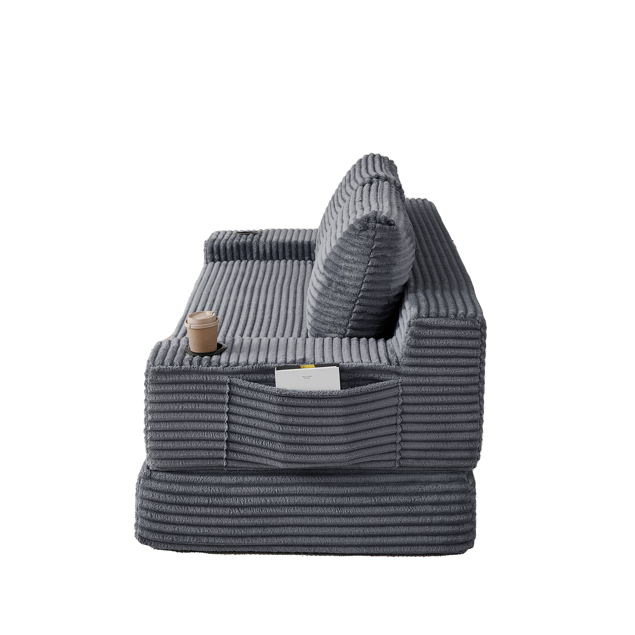 70.8-Inch Corduroy Two-In-One Sofa Bed by HouseOfZazla