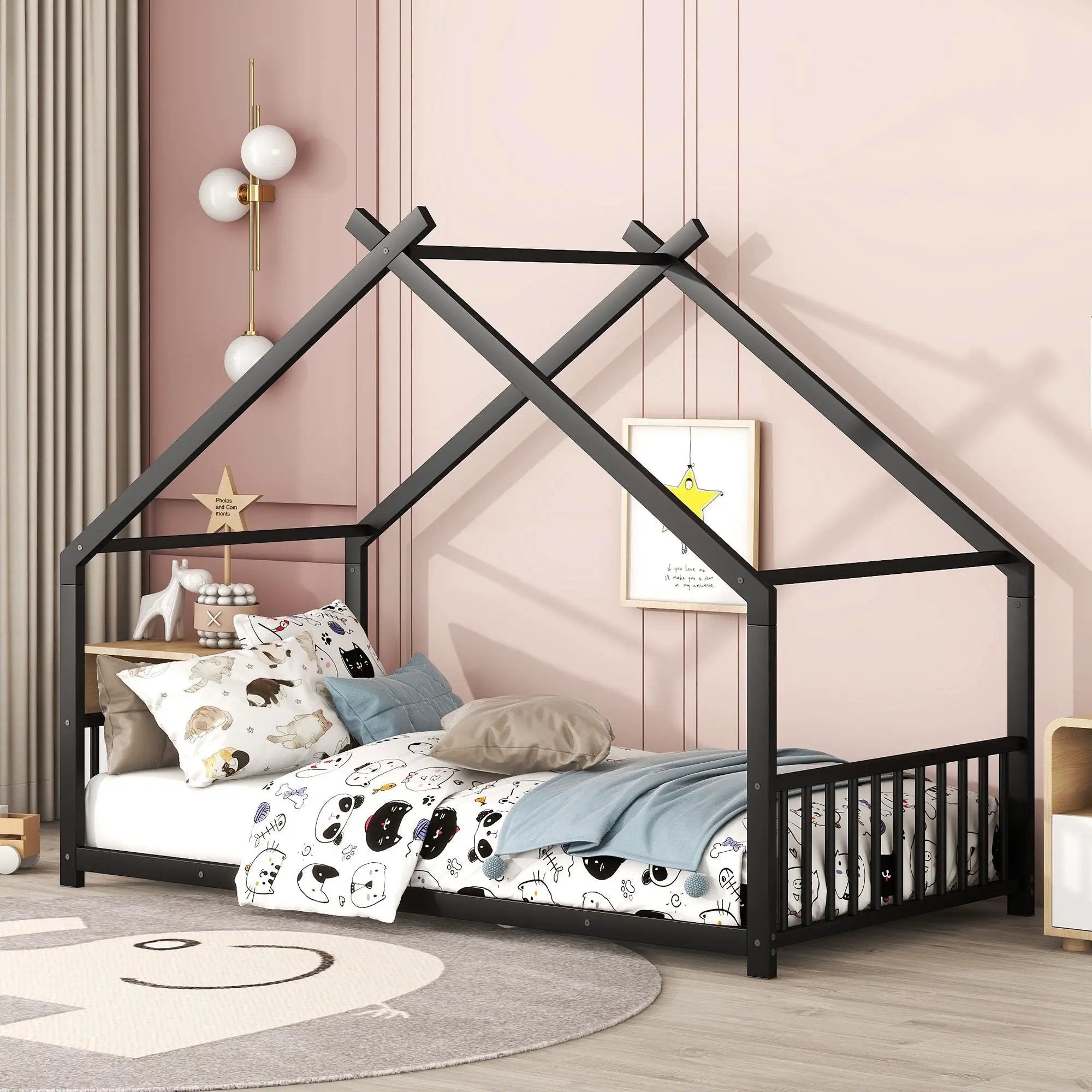 Metal House Bed by HouseOfZazla