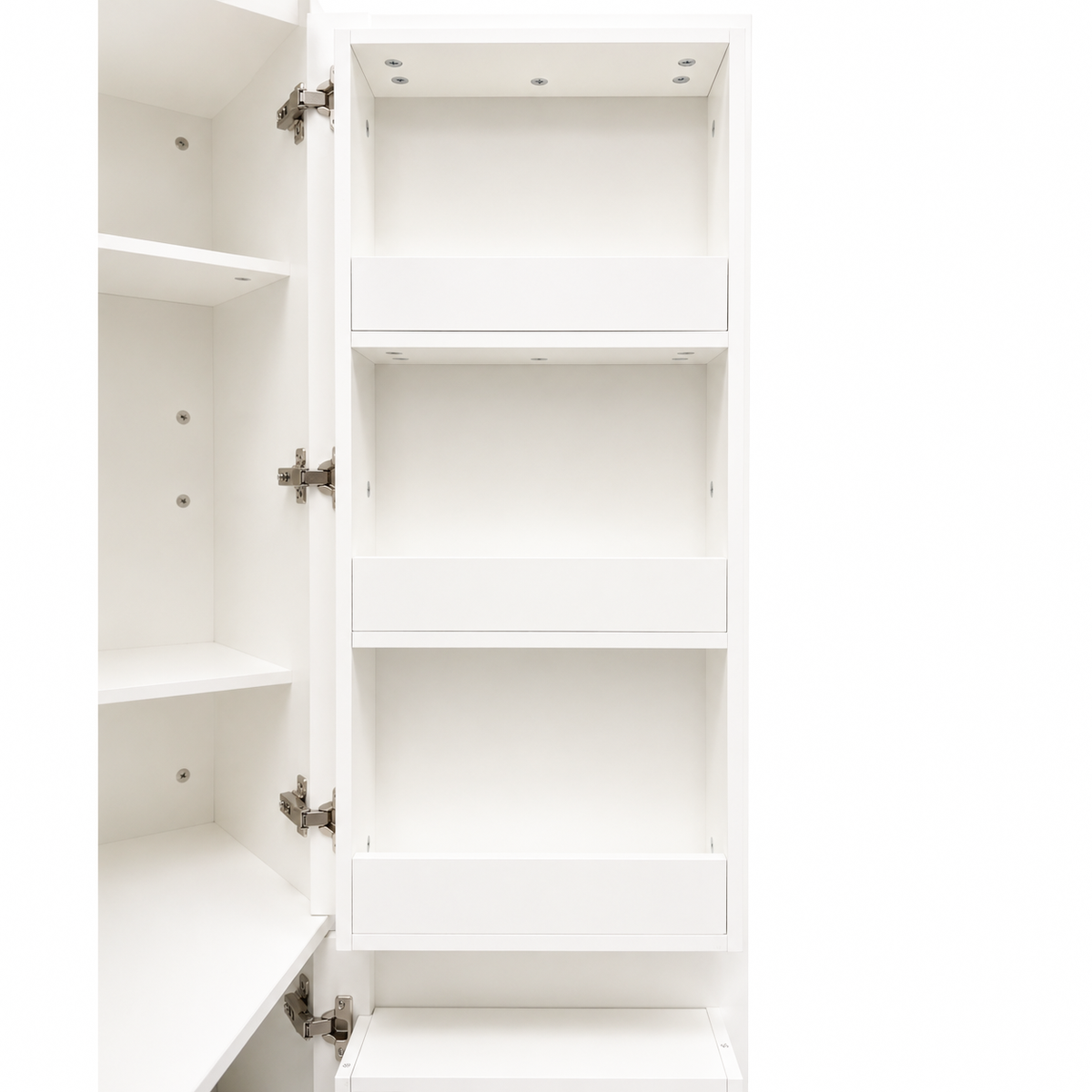 White Corner Kitchen Pantry Cabinet, photo 10 of 10
