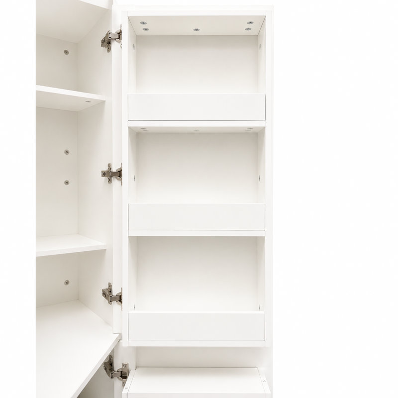 White Corner Kitchen Pantry Cabinet, photo 10 of 10