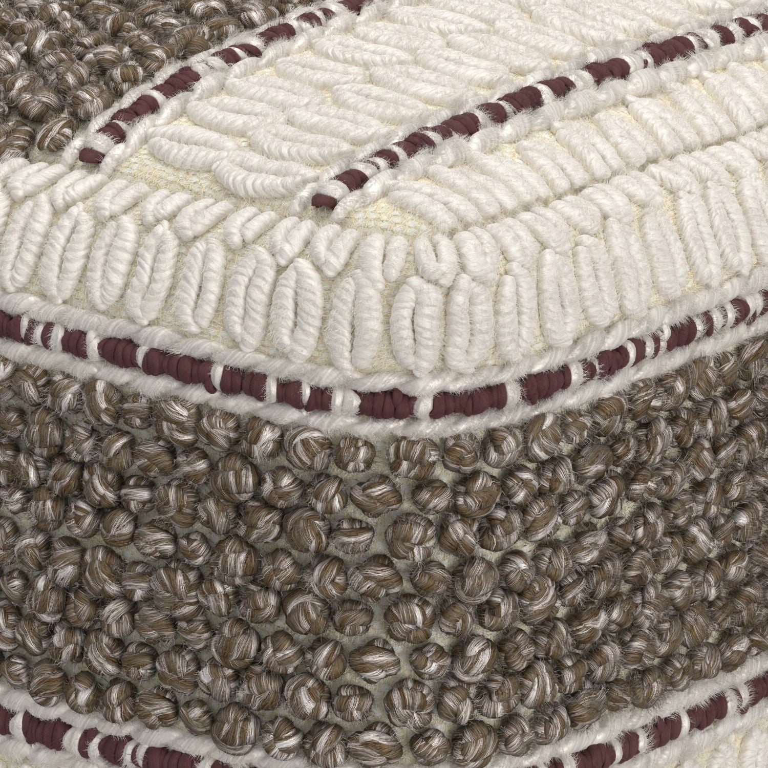 Grady - Handcrafted Square Pouf by HouseOfZazla