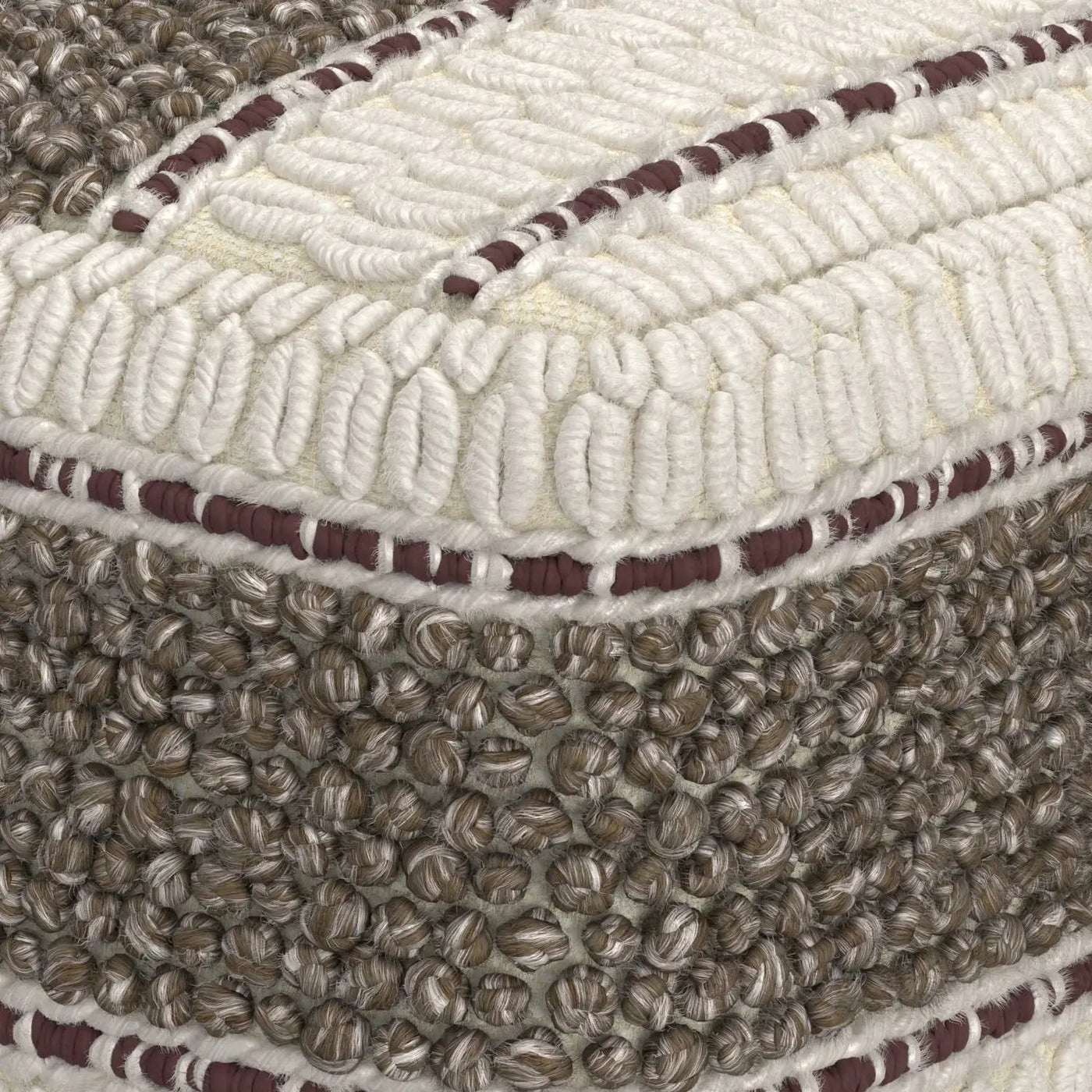 Grady - Handcrafted Square Pouf by Unique Piece Furniture