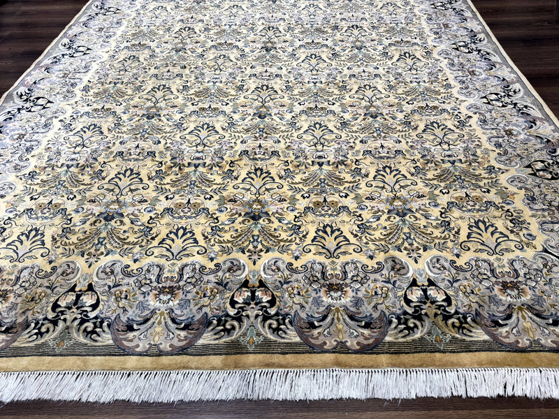 Pak Persian Rug 8x10, Allover Pattern, Fine 225 KPSI, Cream by Jewel Rugs
