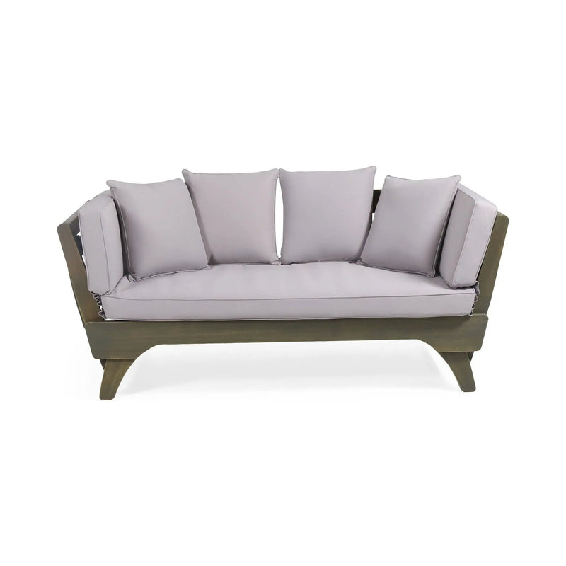 Outdoor Acacia Wood Expandable Daybed With Cushions by HouseOfZazla