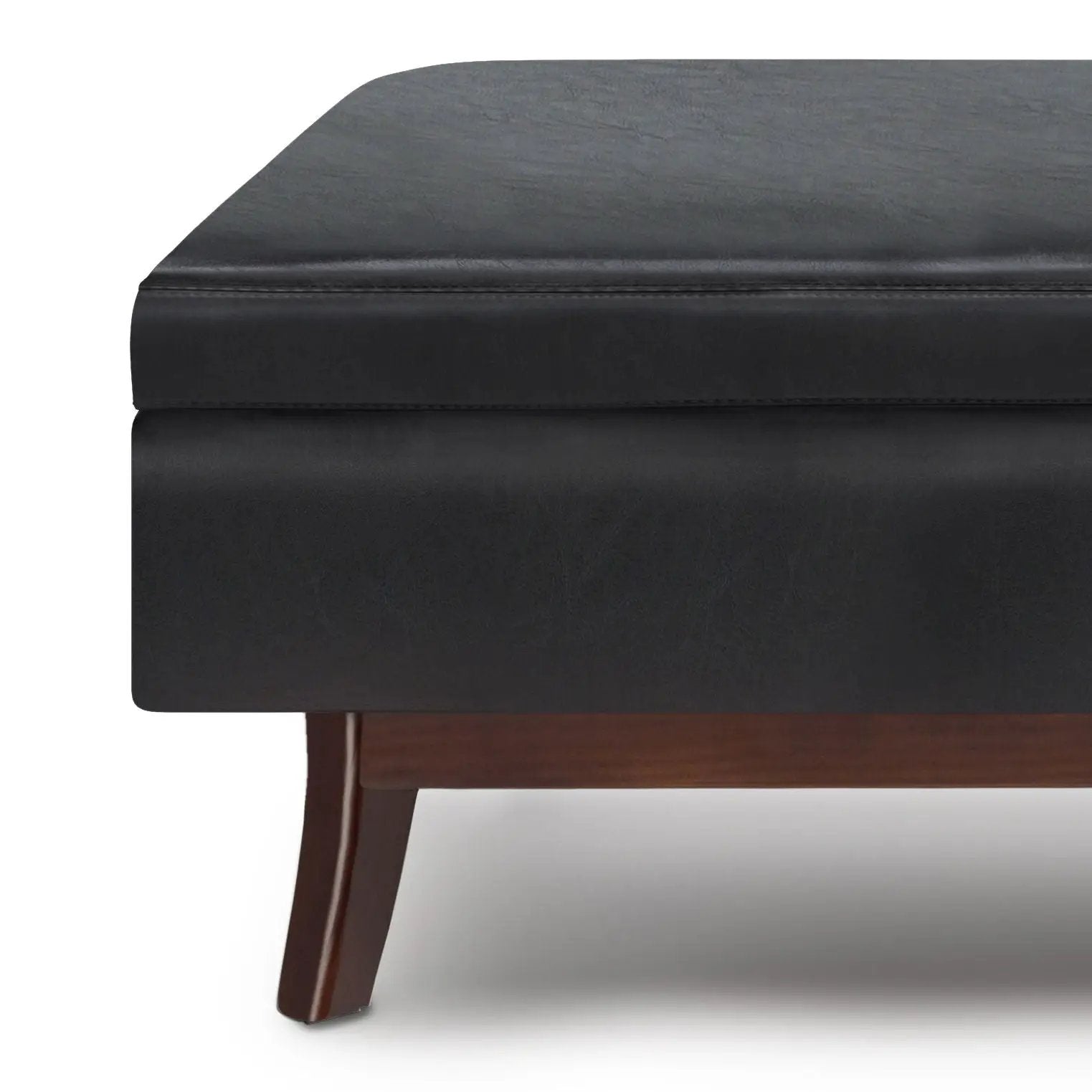 Owen - Rectangular Storage Ottoman - Midnight Black by Unique Piece Furniture