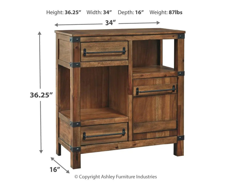 Roybeck - Accent Cabinet - Light Brown / Bronze by Unique Piece Furniture