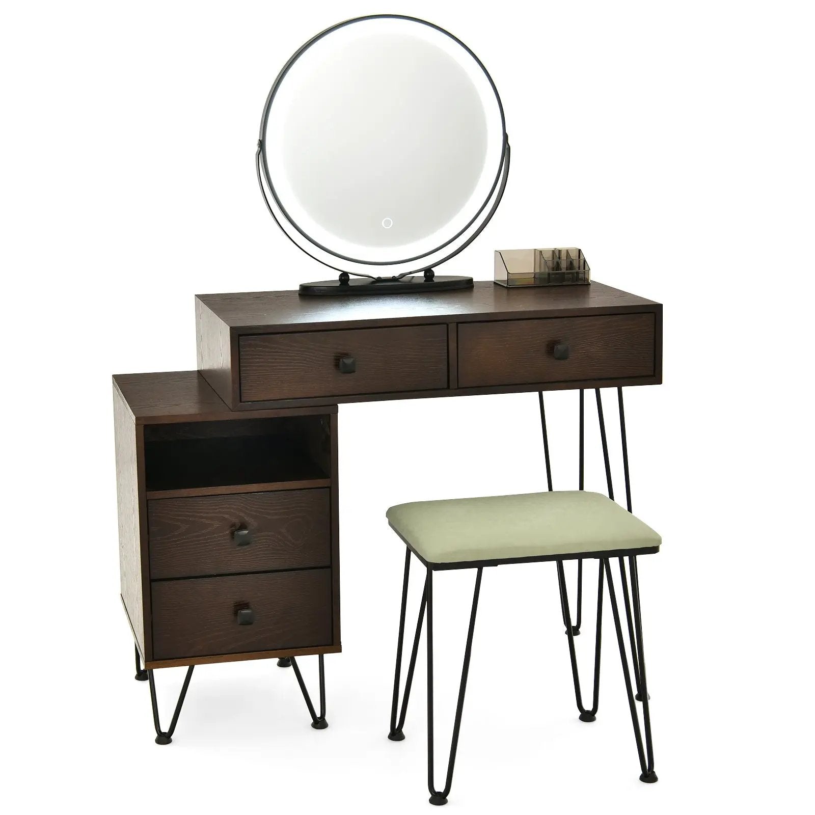 Modern Dressing Table with Storage Cabinet by DirectDeals