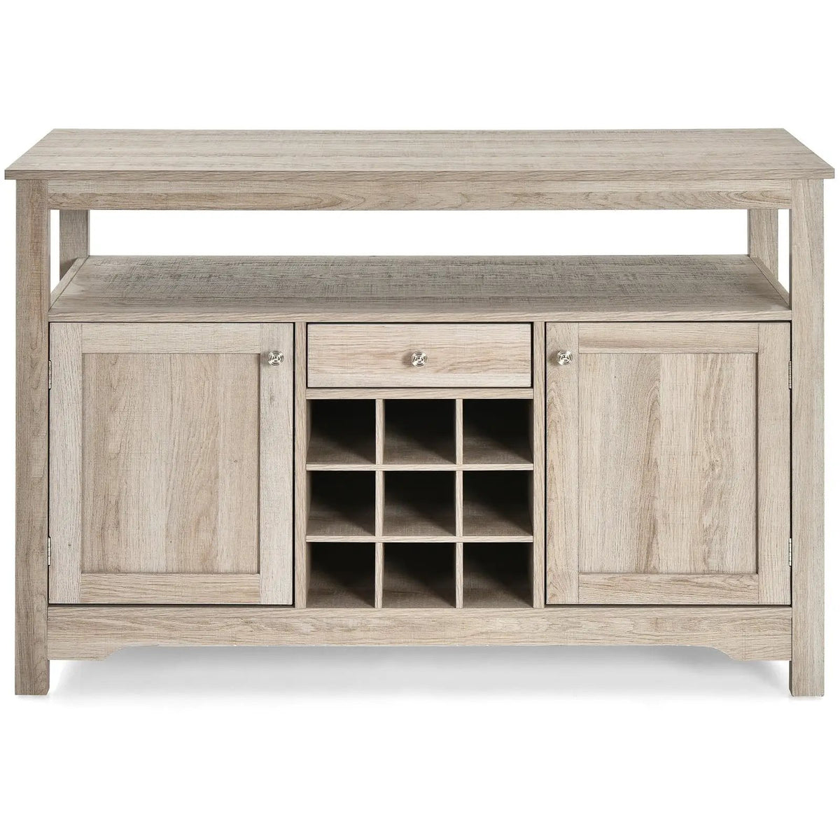 Server Buffet Sideboard With Wine Rack and Open Shelf, photo 4 of 9