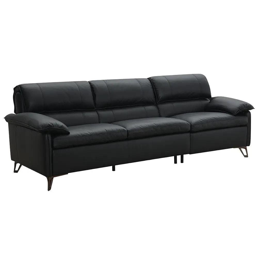 Eilene - Sofa - Black Top Grain Leather by Unique Piece Furniture