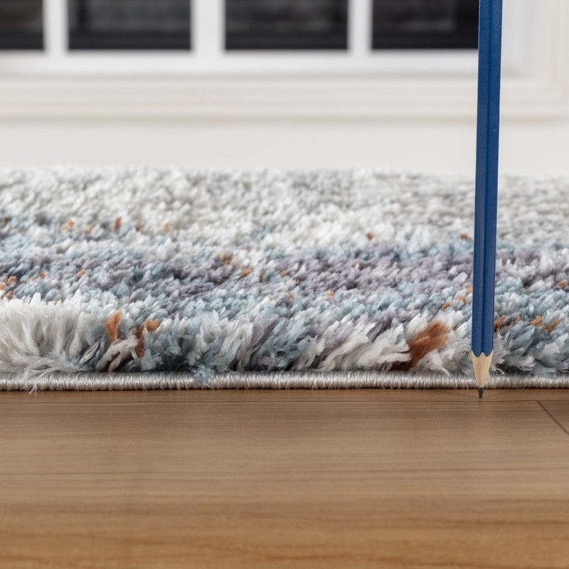 Loft Shag - 7'10" X 9'10" Shaggy Area Rug - Gray, Polypropylene by HouseOfZazla