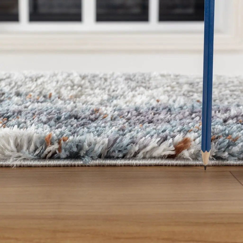 Loft Shag - 5' 3" X 7' Shaggy Area Rug - Gray - Polypropylene by HouseOfZazla