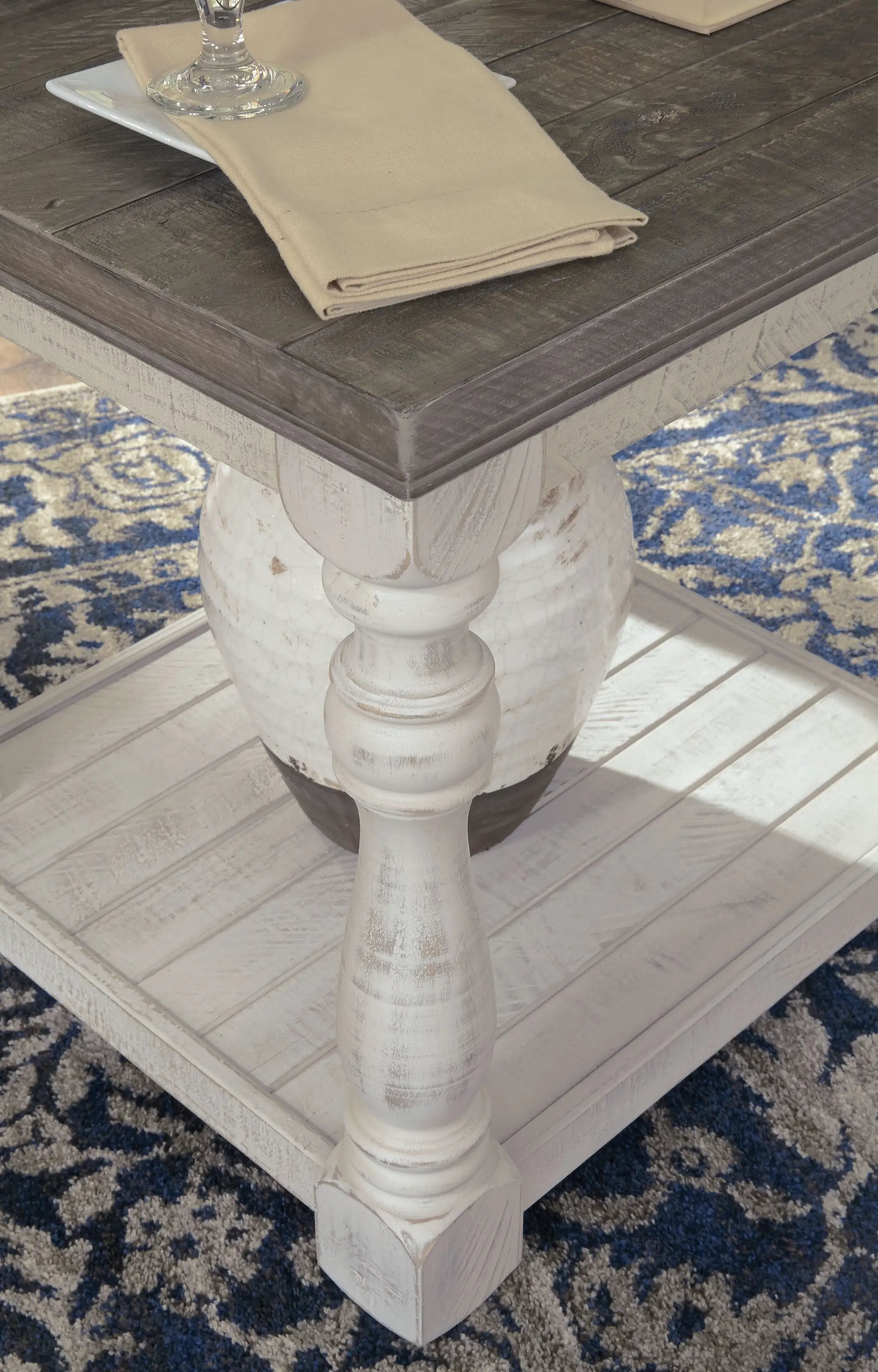 Havalance - Rectangular End Table - Gray / White by Unique Piece Furniture