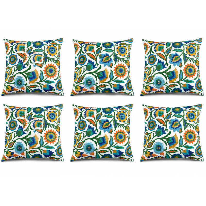 6 Pack Outdoor Pillow Covers - 18x18 Inch by HouseOfZazla