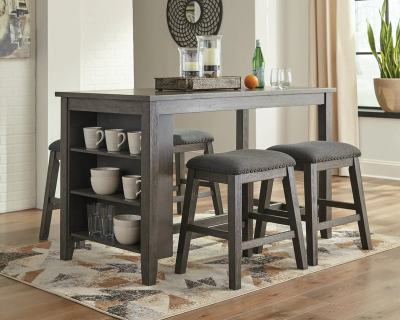 Caitbrook - Rectangular Dining Room Counter Table - Gray by Unique Piece Furniture