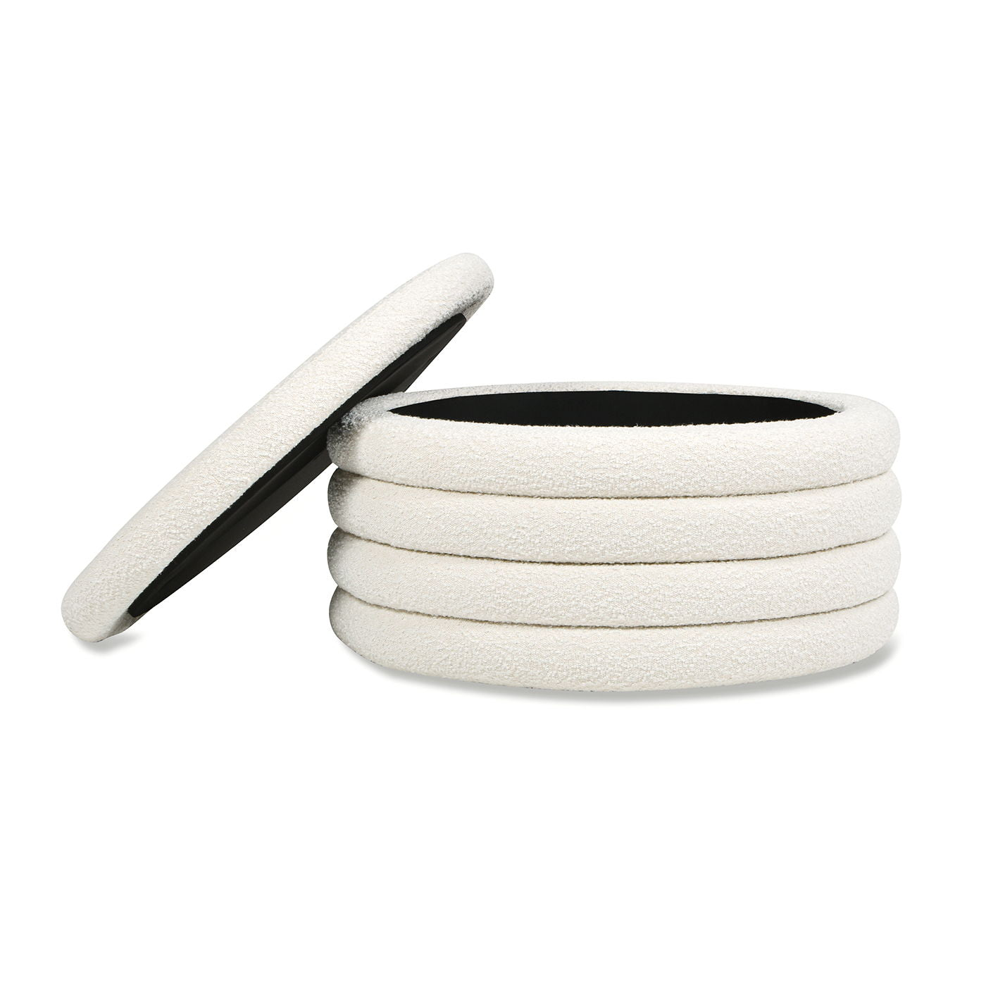 Fuji - Oversized Round Storage Ottoman by HouseOfZazla