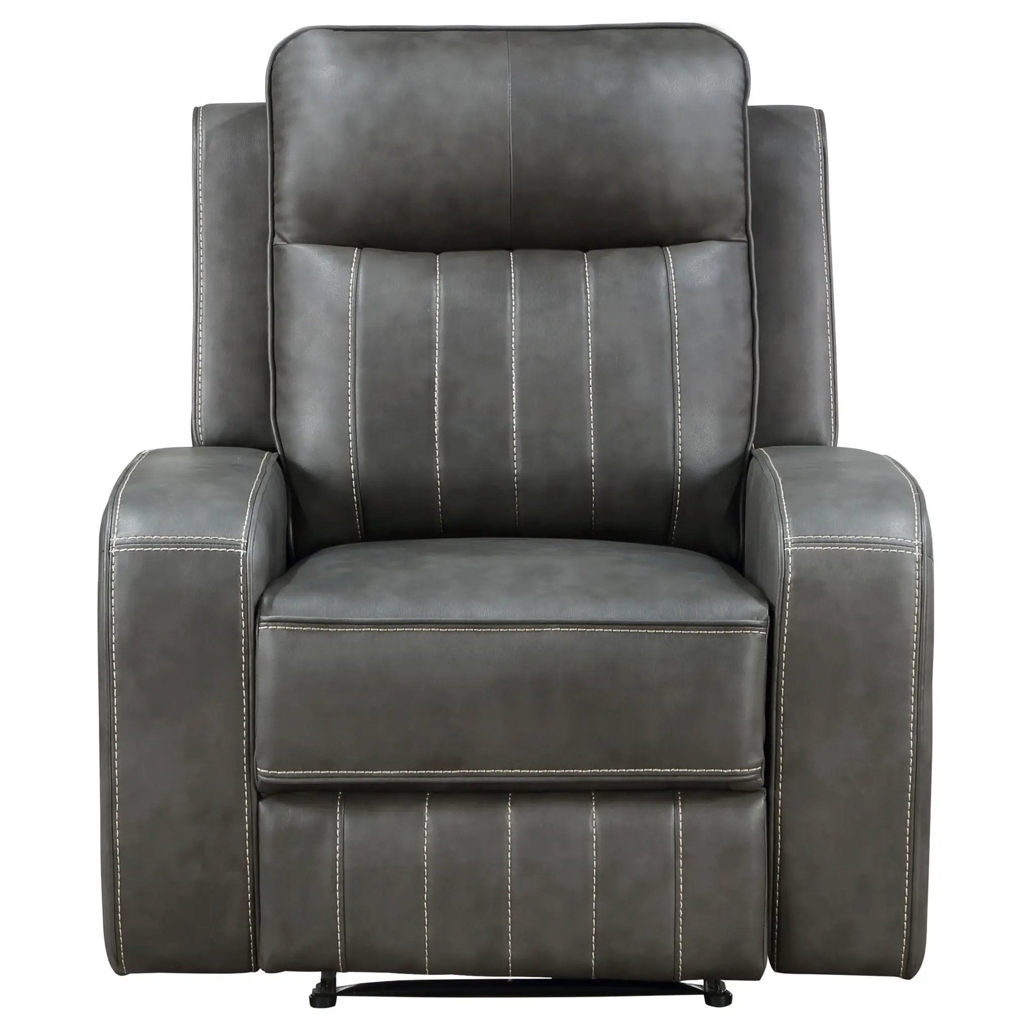 Forrest - Recliner Chair With Tufted Upholstery - Gray by Unique Piece Furniture
