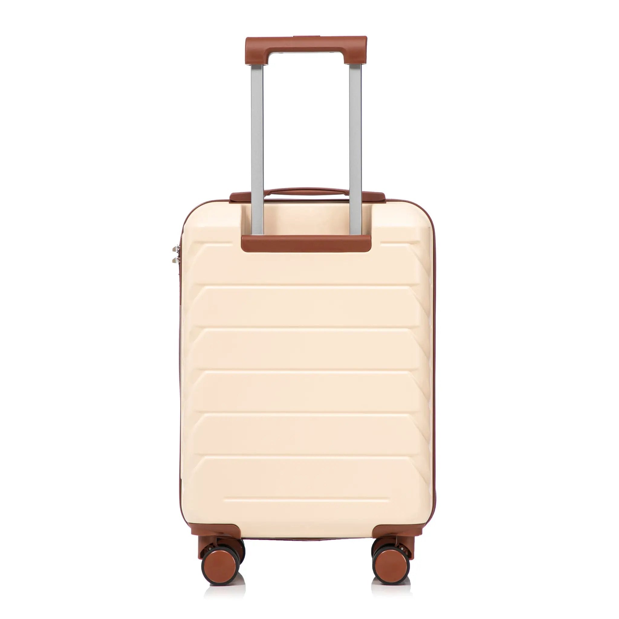 14'/20' 2-Piece Beige ABS Spinner Wheel Luggage Set by HouseOfZazla