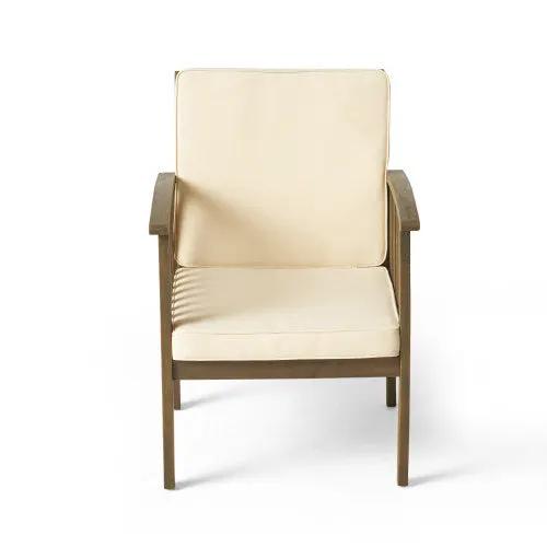 Patio Set Outdoor Acacia Wood Furniture Sets - Modern Club Chair Conversation Sets with Patio Dining Table by HouseOfZazla
