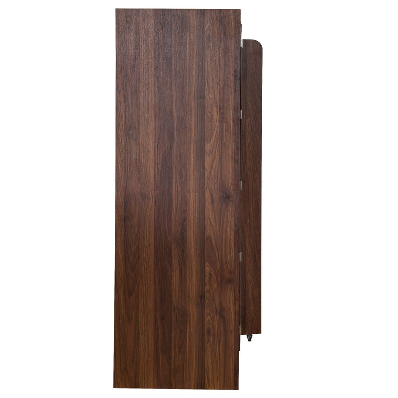 Freestanding Buffet Cupboards Sideboard With Doors & Shelves, Kitchen Pantry Storage Cabinet - Walnut by HouseOfZazla