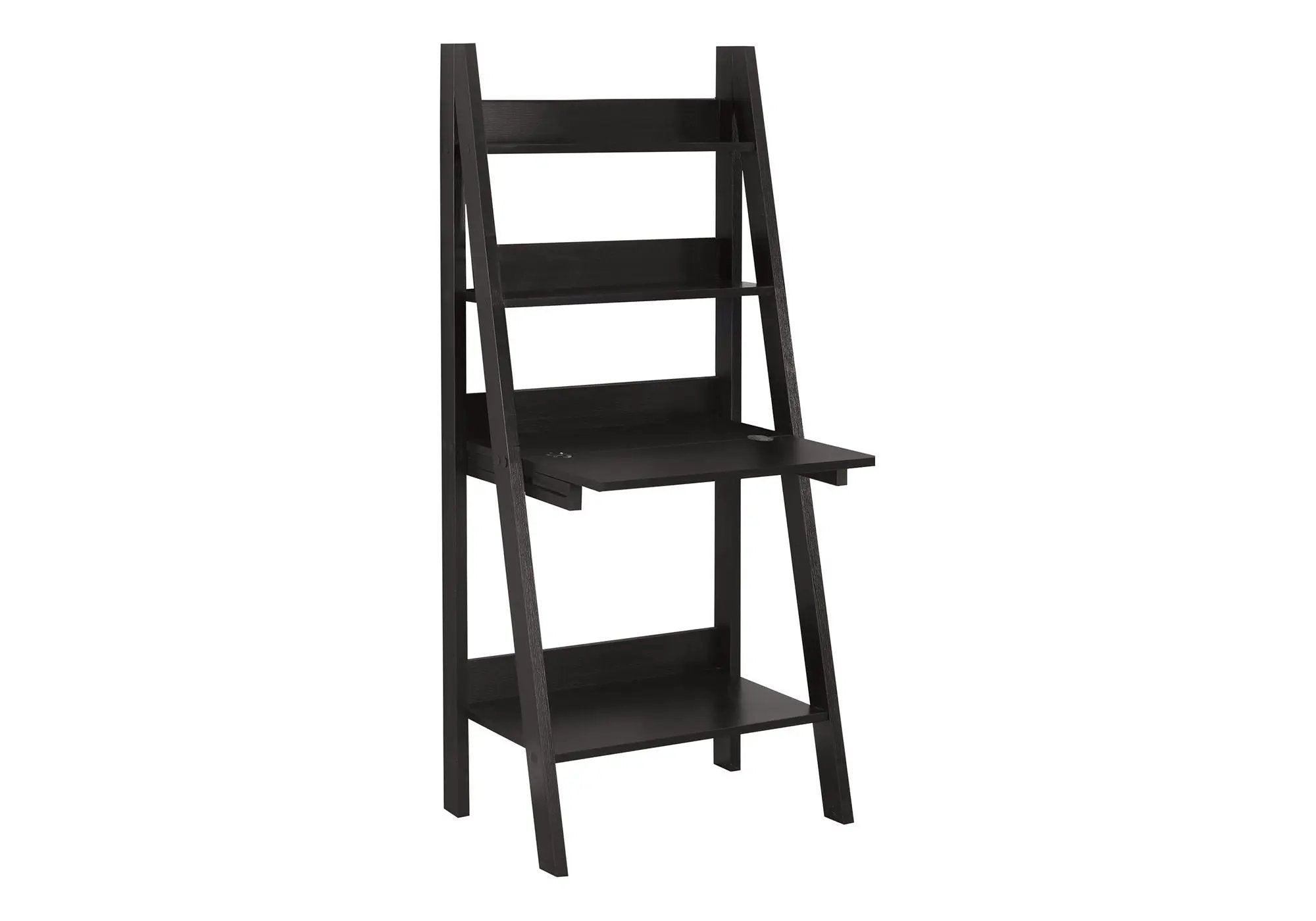 Computer Desk For Home Office, Laptop, Leaning, Storage Shelves by Unique Piece Furniture