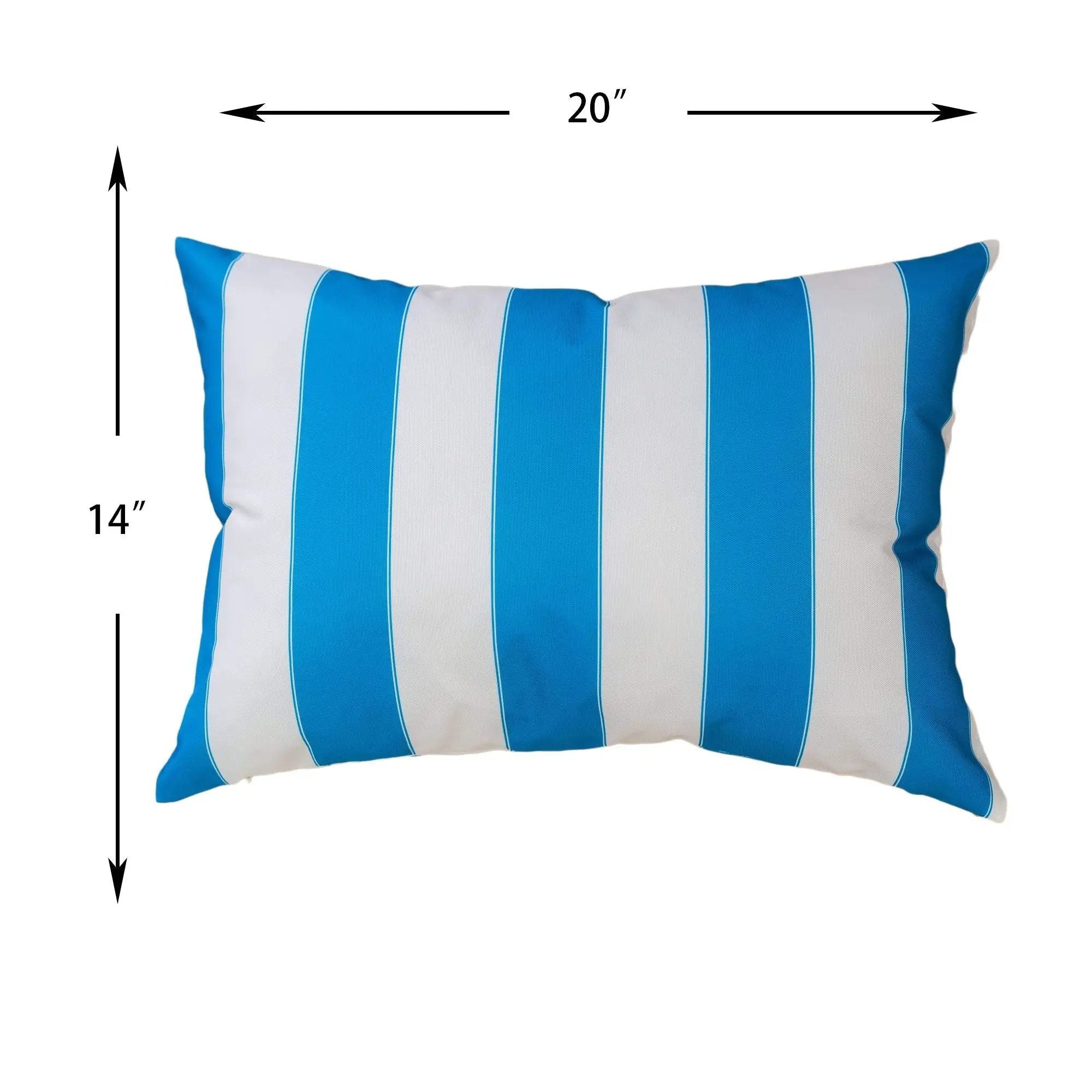 Horizon Stripe Pillow Outdoor & Indoor by Unique Piece Furniture