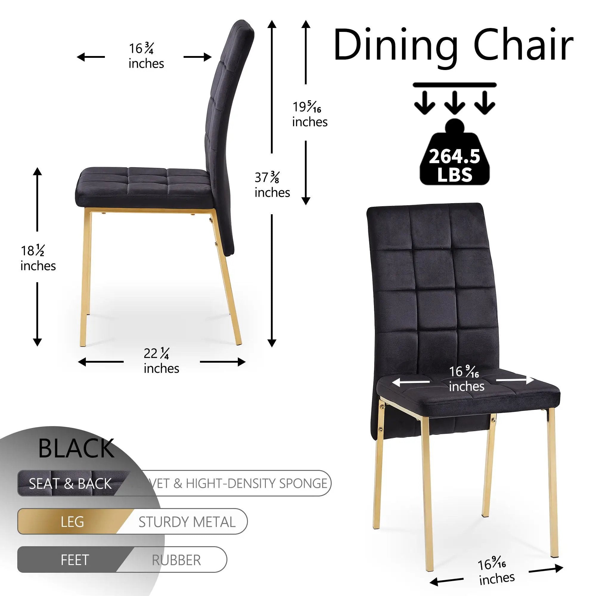 High Back Nordic Dining Chair Modern Chair With Color Legs by HouseOfZazla