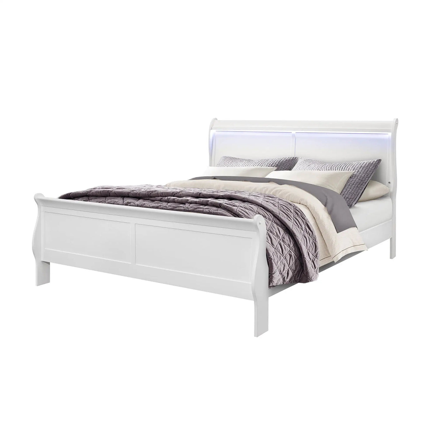 Charlston - Bed With LED by Unique Piece Furniture